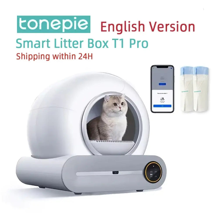 Tonepie 65L Smart Self-Cleaning Cat Litter Box - XS / APP control - cat litter box