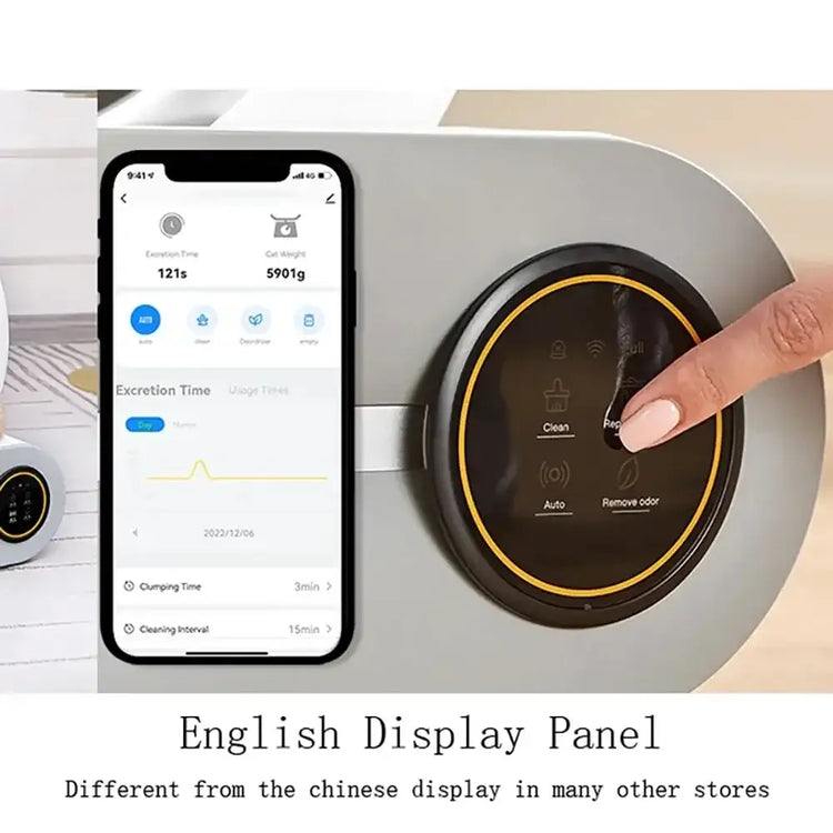 Tonepie 65L Smart Self-Cleaning Cat Litter Box - XS / APP control - cat litter box