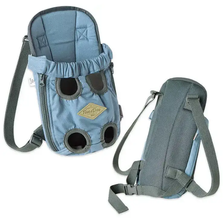 Touchdog ’Wiggle-Sack’ Front Dog Carrier Backpack - Blue / United States / Small - pet carrier