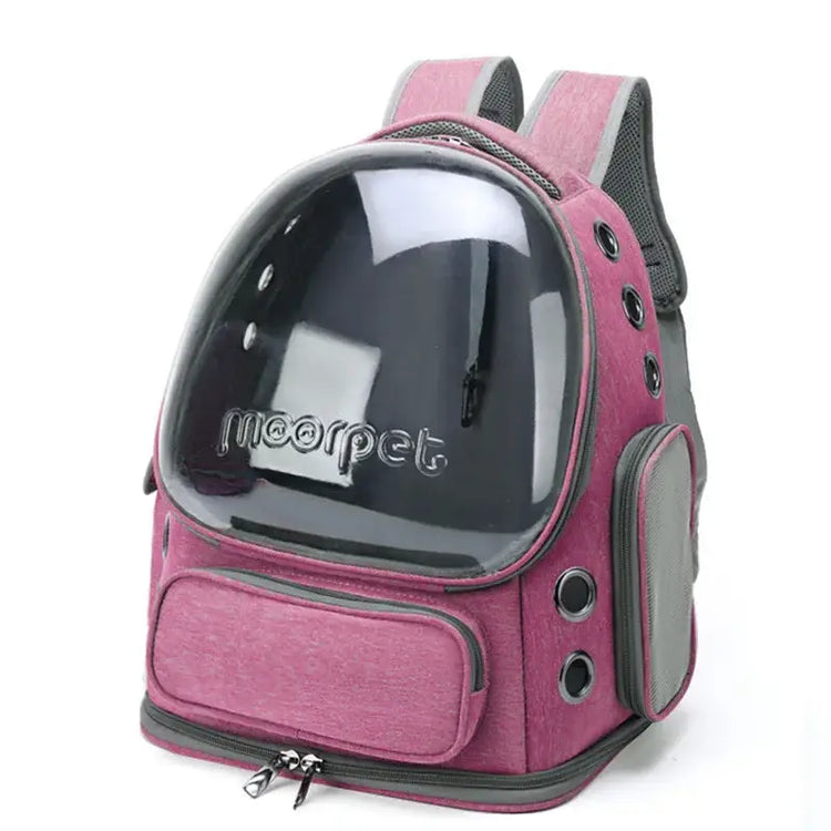 Transparent Cat Travel Backpack Carrieries - Pink - cat carrier