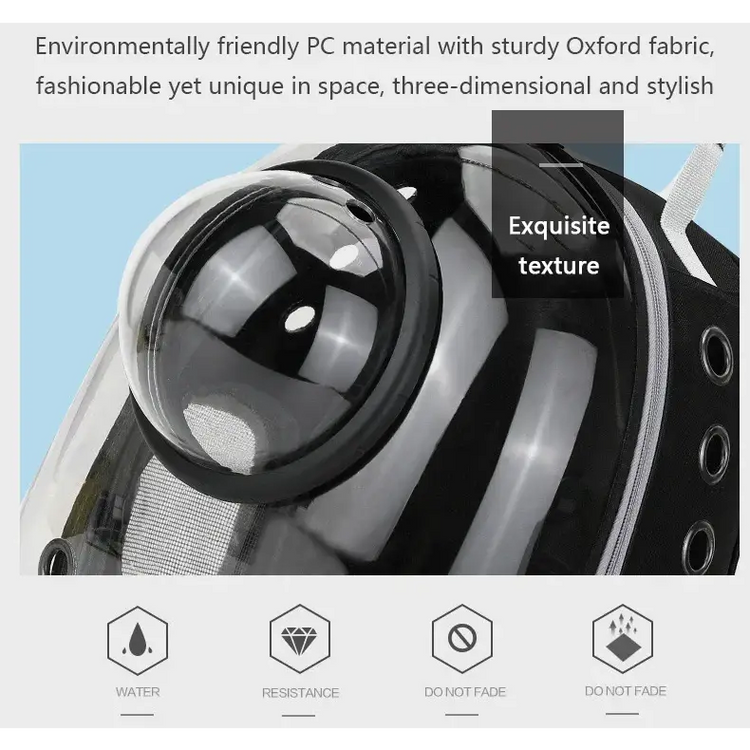 Transparent Space Capsule Pet Backpack - cat carrier