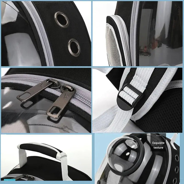 Transparent Space Capsule Pet Backpack - cat carrier