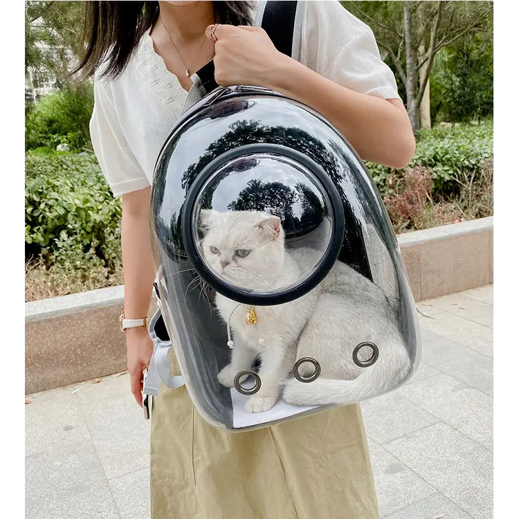 Transparent Space Capsule Pet Backpack - cat carrier