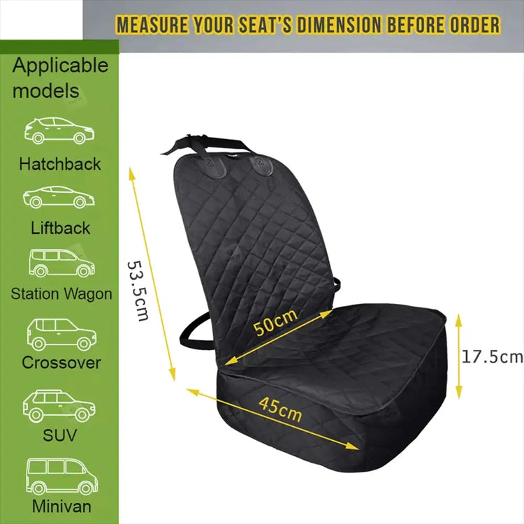 Waterproof Dog Car Seat Cover – Front Seat Protector - car seat cover