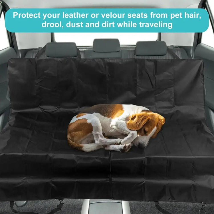 Waterproof Dog Car Seat Hammock – Heavy Duty & Foldable - 55.12 x 53.15inches / Black - car seat cover