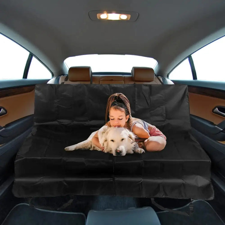 Waterproof Dog Car Seat Hammock – Heavy Duty & Foldable - 55.12 x 53.15inches / Black - car seat cover