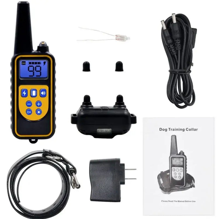 Waterproof Electric Dog Training Collar with Remote - Dog training collar