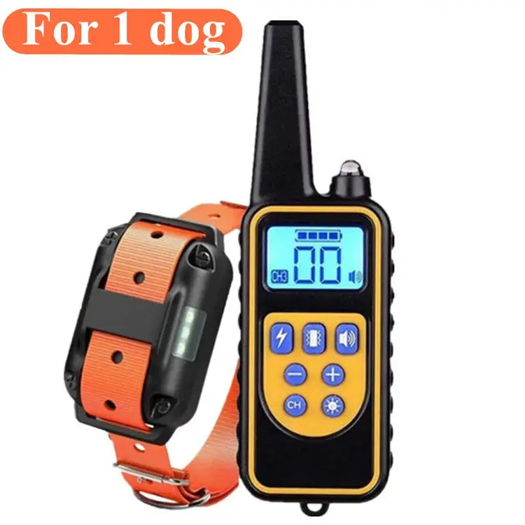 Waterproof Electric Dog Training Collar with Remote - G / EU Plug - Dog training collar
