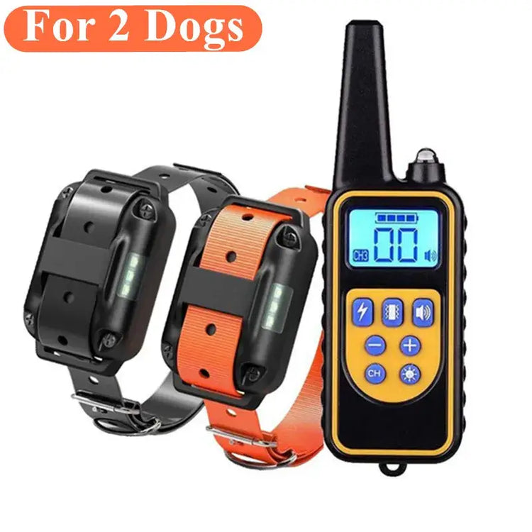 Waterproof Electric Dog Training Collar with Remote - I / EU Plug - Dog training collar