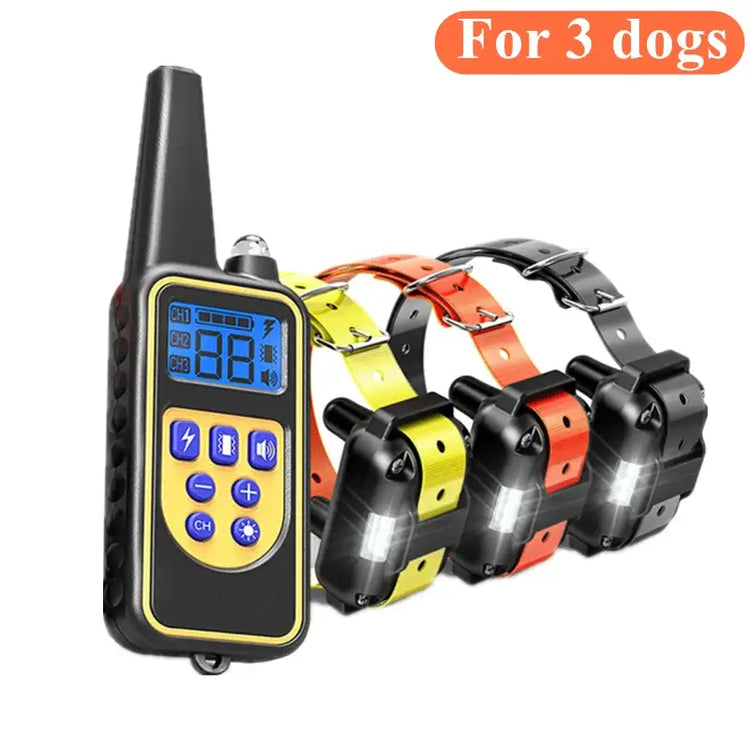 Waterproof Electric Dog Training Collar with Remote - N / EU Plug - Dog training collar