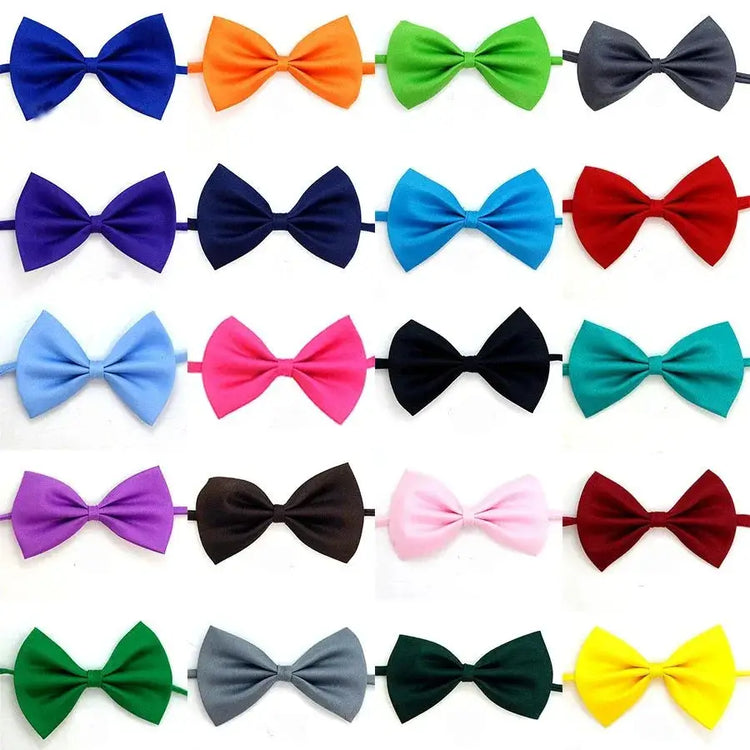 Wholesale Adjustable Pet Bow Ties (30/50/100PCS) - mix colour / 100PCS - pet apparel