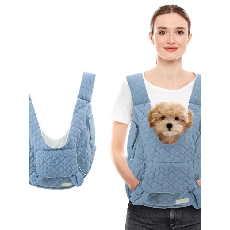 XL Pet Carrier Chest Backpack – Waterproof & Windproof - M / blue - pet carrier
