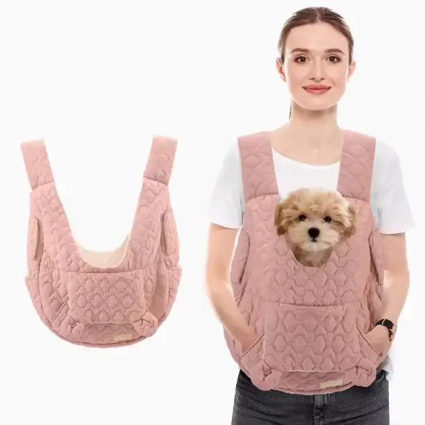 XL Pet Carrier Chest Backpack – Waterproof & Windproof - M / pink - pet carrier