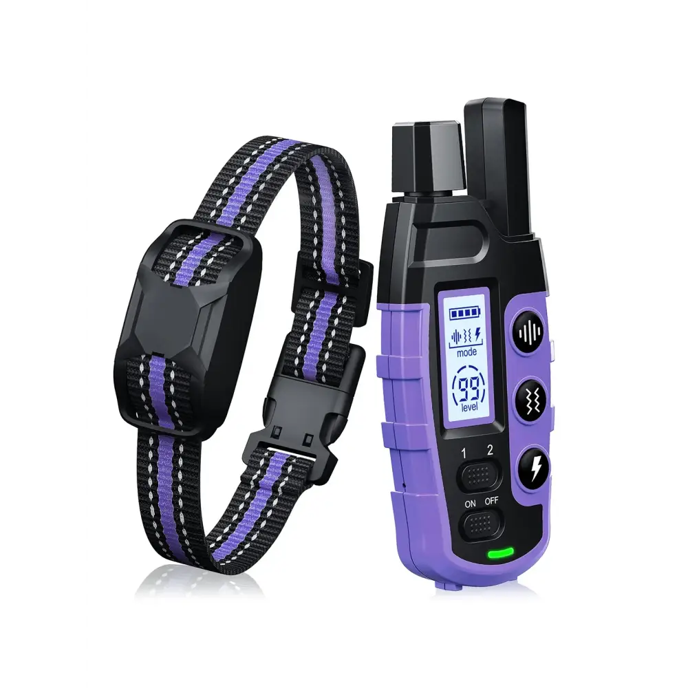 3300Ft Electric Dog Training Collar Remote Control Waterproof Pet BehaviorFor 5-120lbs Puppy With Shock Vibration