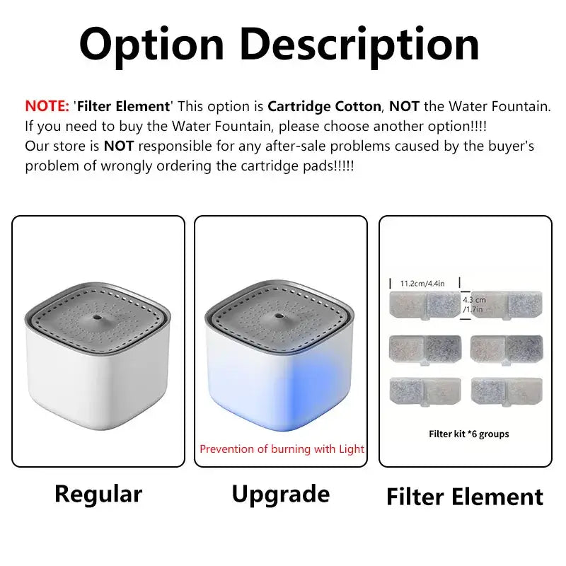 3L Automatic Cat Water Fountain with Filter – USB Quiet Electric Dispenser - cat water fountain