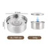 3L Stainless Steel No-Spill Water Bowl - 3L / As Picture - pet bowls