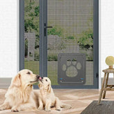 4-Way Lockable Pet Door for Dogs & Cat - 41cmX37CM / black - Pet doors