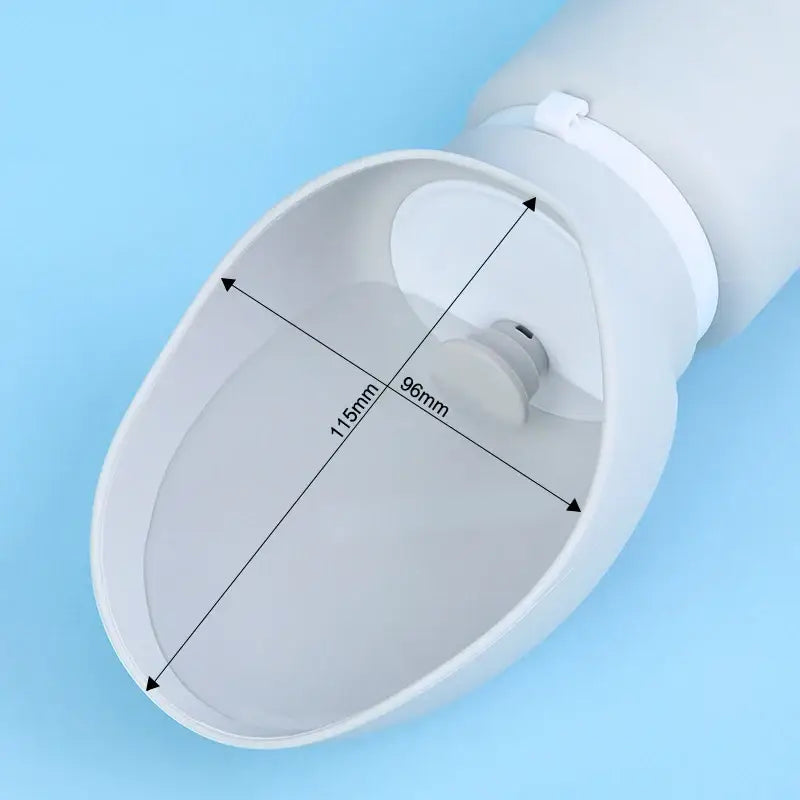 550ml Foldable Pet Water Bottle – Leakproof Travel Dispenser - Light Grey - pet water bowl