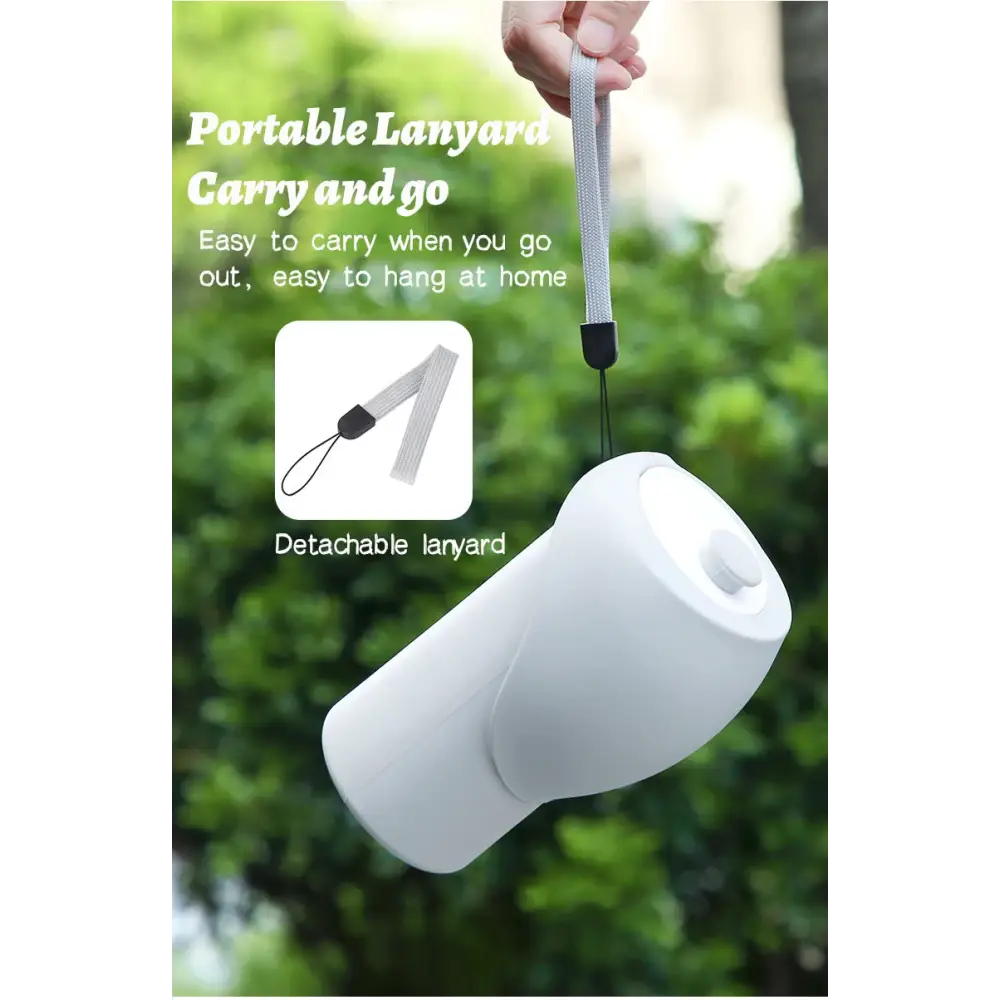 550ml Foldable Pet Water Bottle – Leakproof Travel Dispenser - Light Grey - pet water bowl