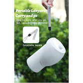 550ml Foldable Pet Water Bottle – Leakproof Travel Dispenser - Light Grey - pet water bowl