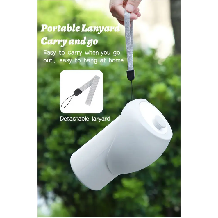 550ml Foldable Pet Water Bottle – Leakproof Travel Dispenser - Light Grey - pet water bowl