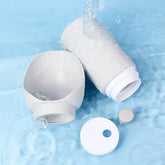 550ml Foldable Pet Water Bottle – Leakproof Travel Dispenser - Light Grey - pet water bowl