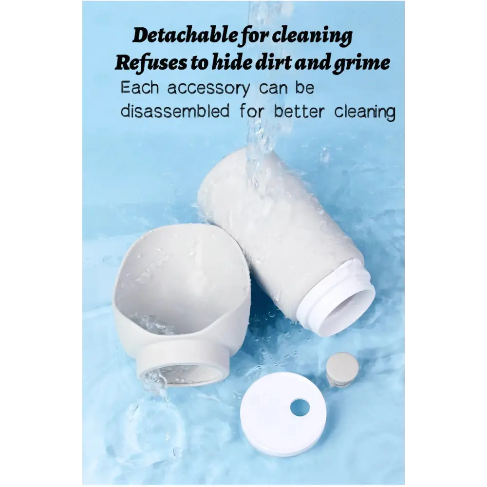 550ml Foldable Pet Water Bottle – Leakproof Travel Dispenser - Light Grey - pet water bowl