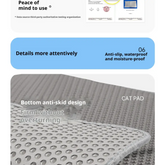 60x90cm Waterproof Double-Layer Cat Litter Mat – Non-Slip Washable Pet Toilet Mat - cat litter mat