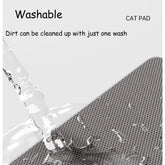 60x90cm Waterproof Double-Layer Cat Litter Mat – Non-Slip Washable Pet Toilet Mat - cat litter mat