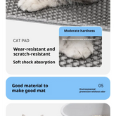 60x90cm Waterproof Double-Layer Cat Litter Mat – Non-Slip Washable Pet Toilet Mat - cat litter mat