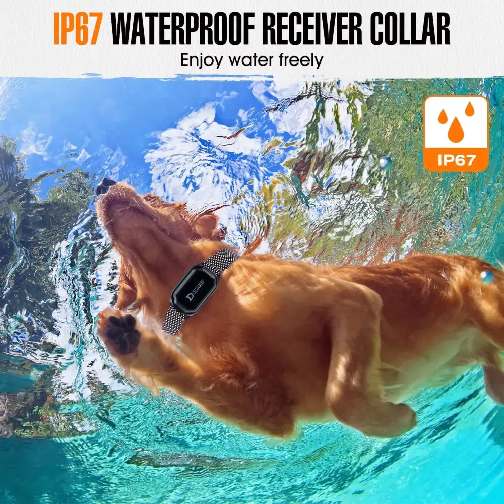 800m Waterproof Dog Training Collar with Remote & LCD - Dog training collar