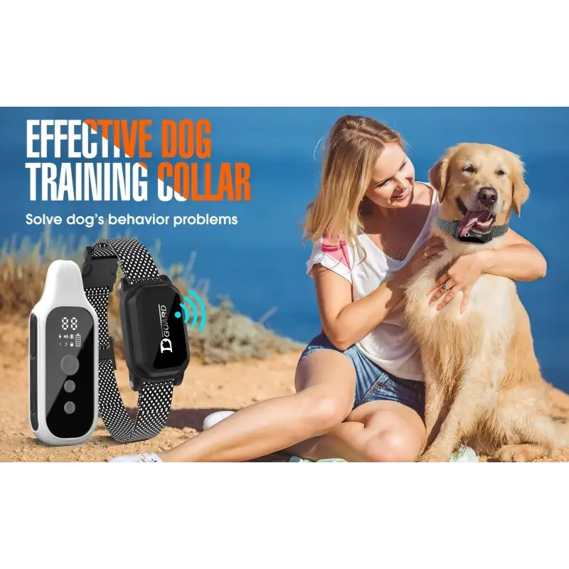 800m Waterproof Dog Training Collar with Remote & LCD - Dog training collar
