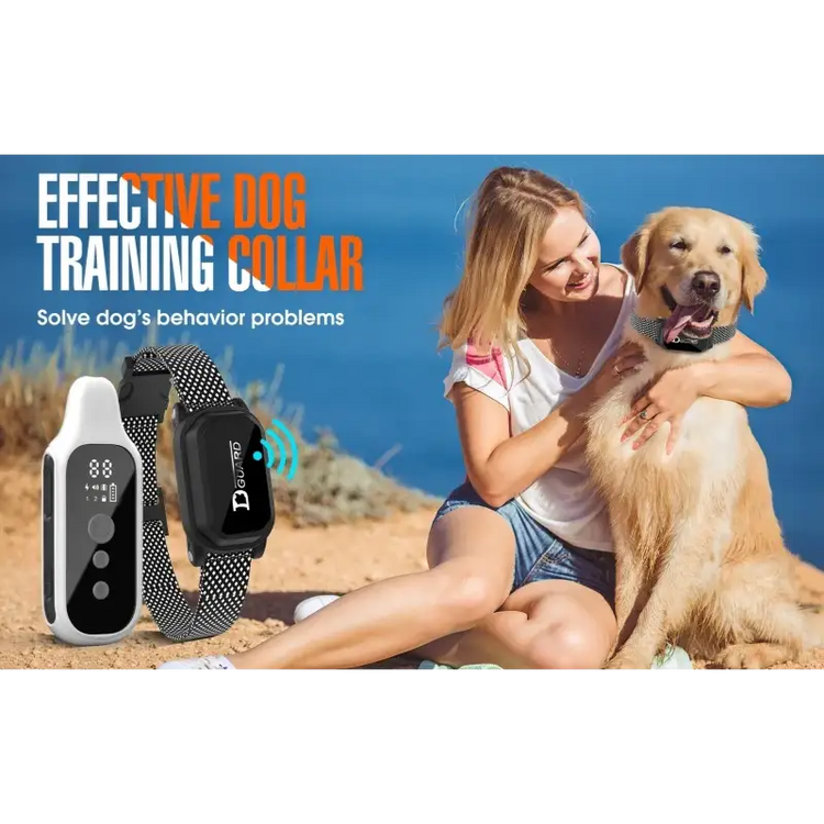 800m Waterproof Dog Training Collar with Remote & LCD - Dog training collar