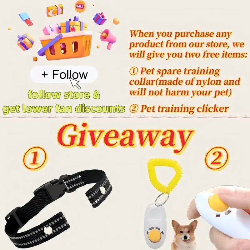 800m Waterproof Dog Training Collar with Remote & LCD - Dog training collar