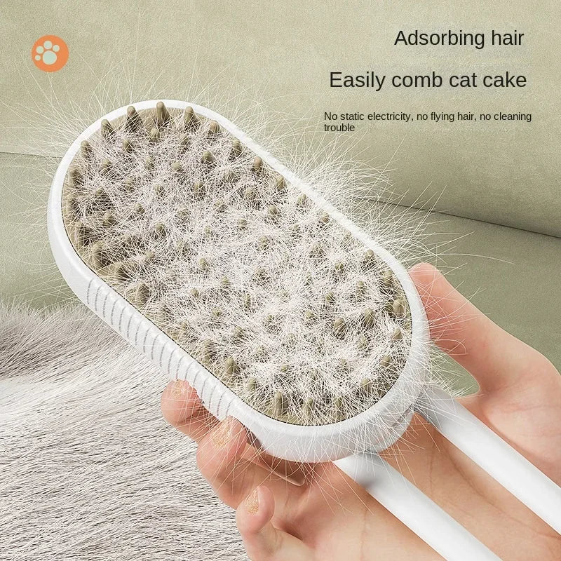 Steamy 3-in-1 Pet Grooming Brush