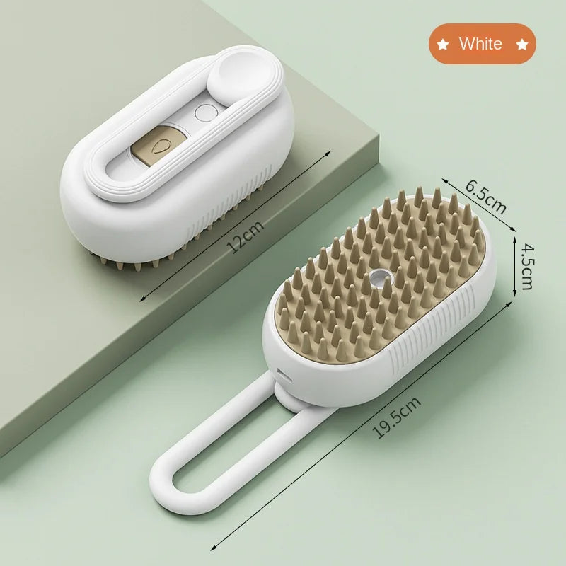 Steamy 3-in-1 Pet Grooming Brush