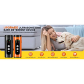 ABQP Ultrasonic Dog Bark Deterrent with LED – 50FT Range - pet training aid