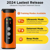 ABQP Ultrasonic Dog Bark Deterrent with LED – 50FT Range - pet training aid