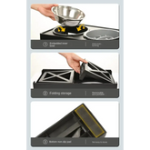Adjustable Elevated Dog Bowl Stand with Slow Feeder & Mat - pet bowls