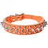 Adjustable Leather Pet Dog collar Neck Strap Supplies PU Leather Punk Rivet Spiked Dog Collar Pet Collars For Small Dog