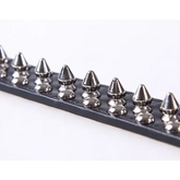 Adjustable Leather Pet Dog collar Neck Strap Supplies PU Leather Punk Rivet Spiked Dog Collar Pet Collars For Small Dog