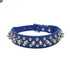 Adjustable Leather Pet Dog collar Neck Strap Supplies PU Leather Punk Rivet Spiked Dog Collar Pet Collars For Small Dog
