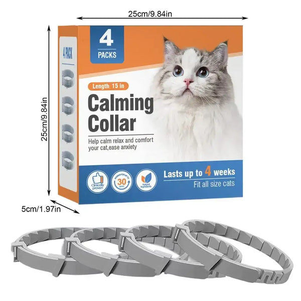 Adjustable Pet Calming Collar - Gray / United States - pet collar