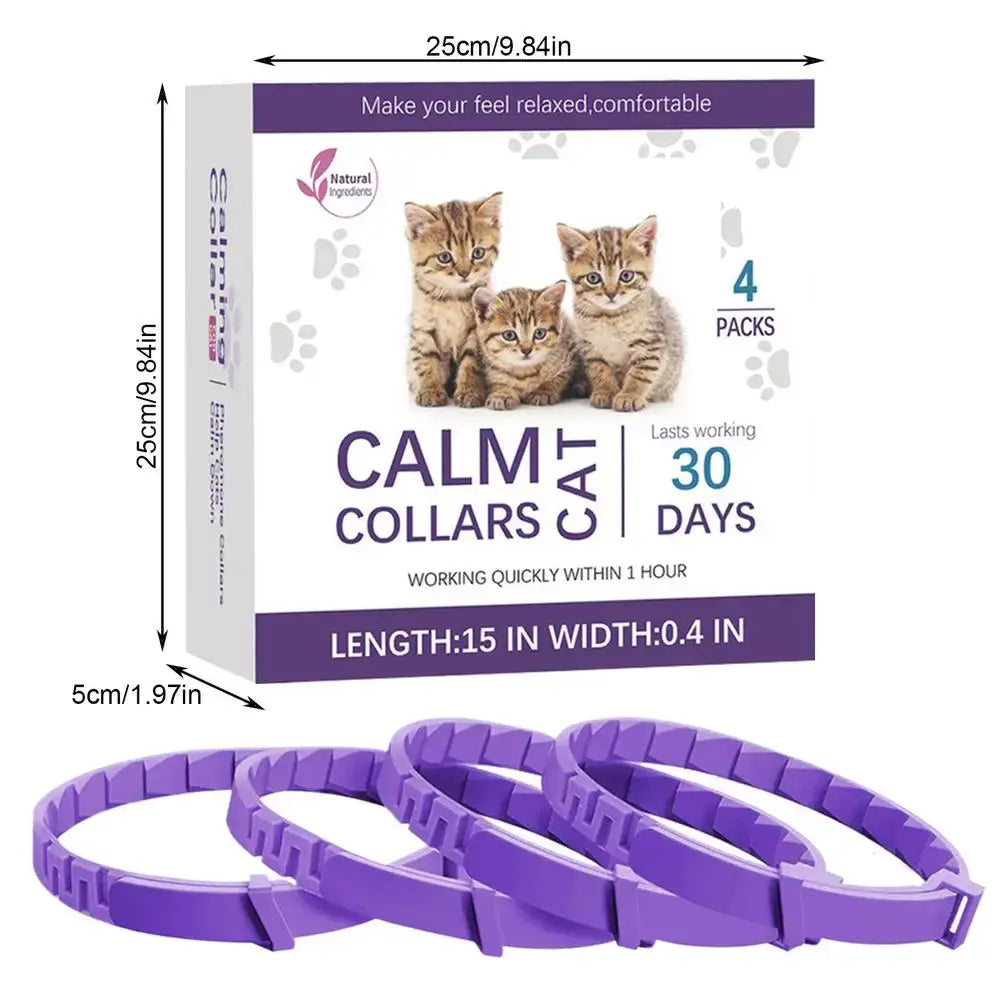 Adjustable Pet Calming Collar - Purple / United States - pet collar