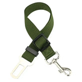 Adjustable Pet Car Seat Belt Clip - army green - dog seat belt