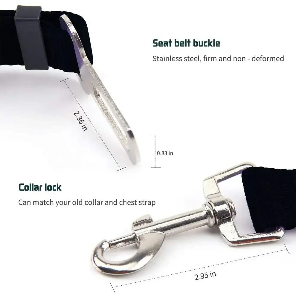 Adjustable Pet Car Seat Belt Clip - dog seat belt