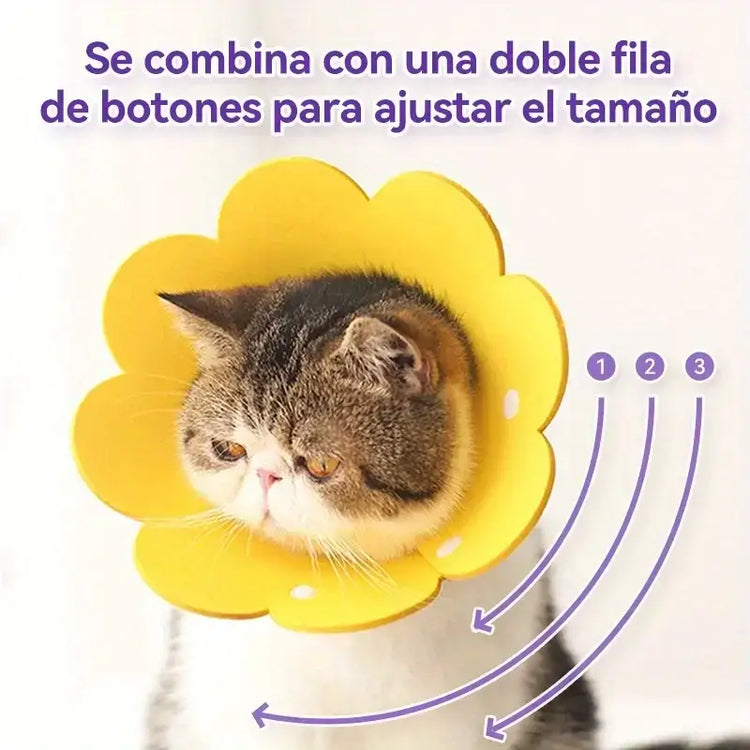 Adjustable Pet Recovery Cone Collar - cat e-collar