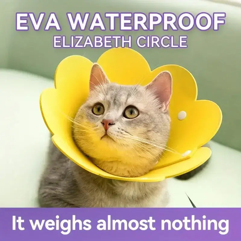 Adjustable Pet Recovery Cone Collar - cat e-collar