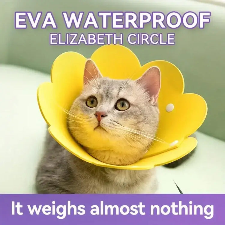Adjustable Pet Recovery Cone Collar - cat e-collar