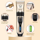 All-Metal Rechargeable Pet Hair Clipper - dog clipper